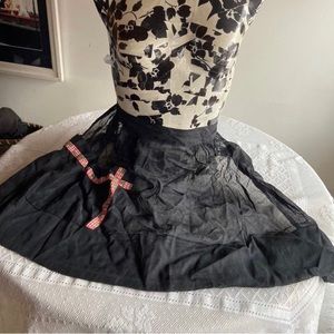 Vintage Sheer Black Apron